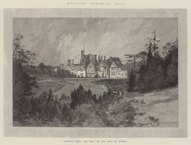 Cowdray Park, la residencia del conde de Egmont de Charles Auguste Loye