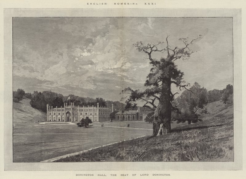 Donington Hall, la residencia de Lord Donington de Charles Auguste Loye