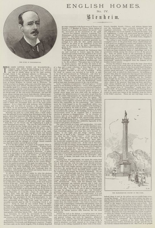 Hogar inglés, Blenheim de Charles Auguste Loye