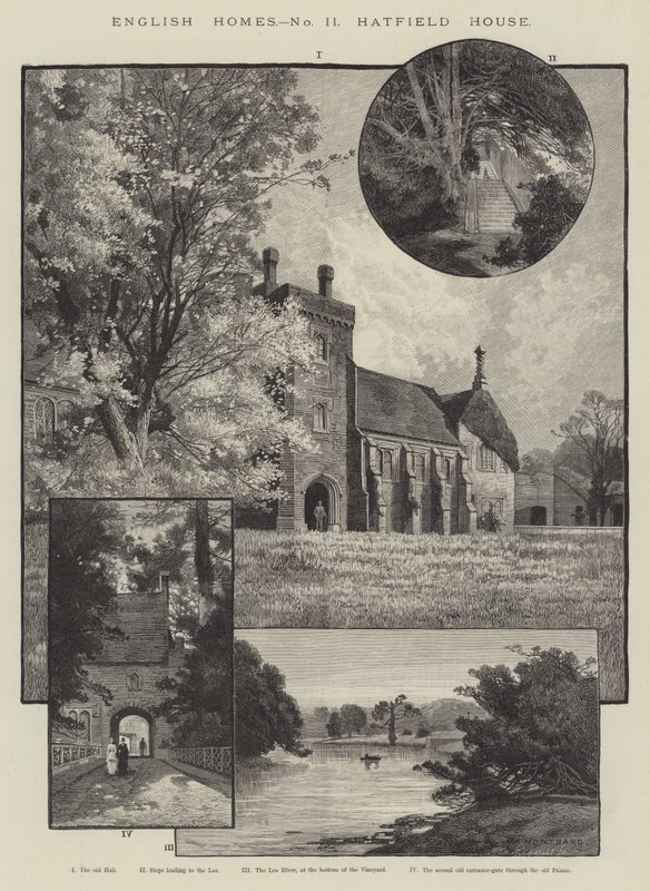 Casas inglesas, Hatfield House de Charles Auguste Loye