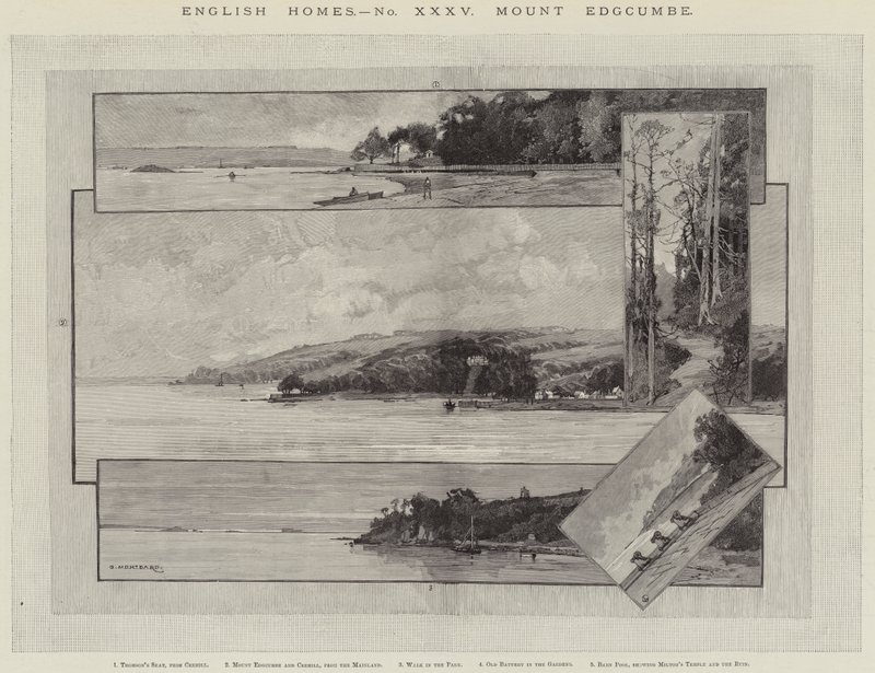 Casas inglesas, Mount Edgcumbe de Charles Auguste Loye