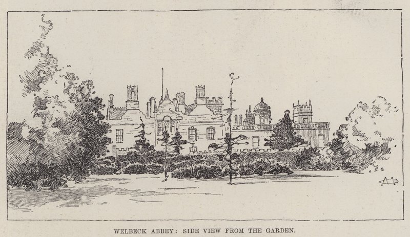 Hogares ingleses, Welbeck Abbey de Charles Auguste Loye