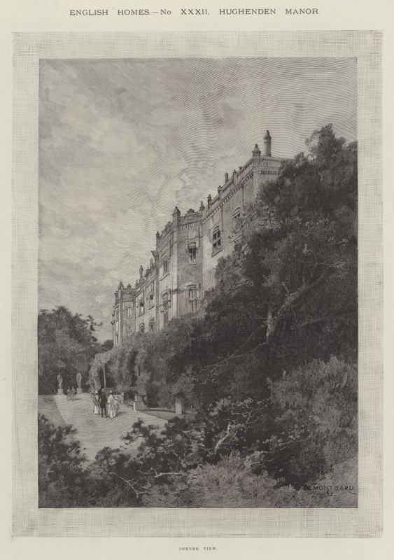 Hughenden Manor, Vista de la Esquina de Charles Auguste Loye