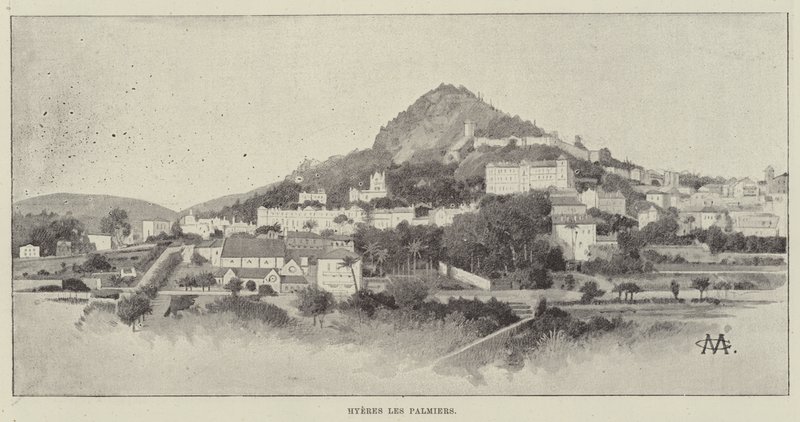 Hyeres les Palmiers de Charles Auguste Loye