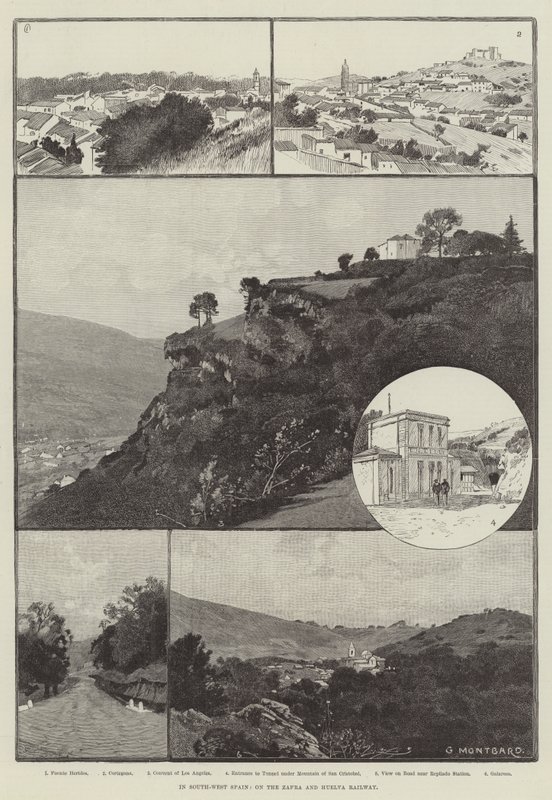 En el suroeste de España, en el ferrocarril de Zafra y Huelva de Charles Auguste Loye