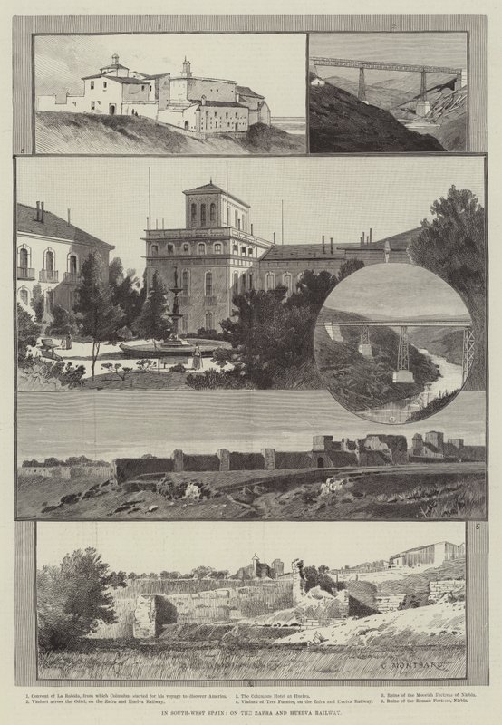 En el suroeste de España, en el ferrocarril de Zafra y Huelva de Charles Auguste Loye
