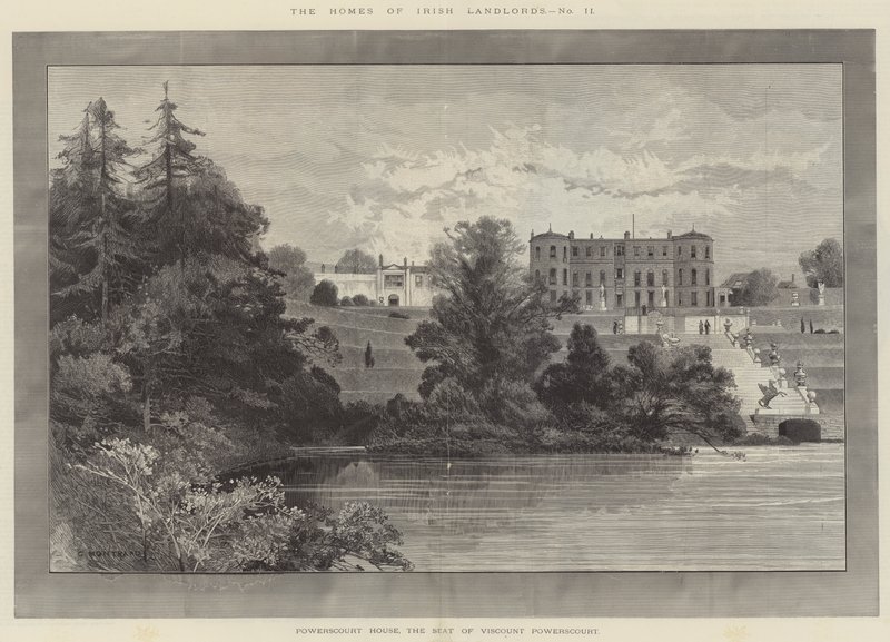 Casa Powerscourt, la sede de Viscount Powerscourt de Charles Auguste Loye