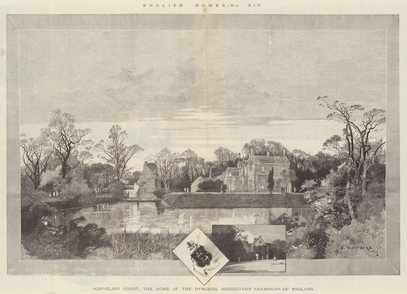Scrivelsby Court, el hogar de los Dymokes, campeones hereditarios de Inglaterra de Charles Auguste Loye
