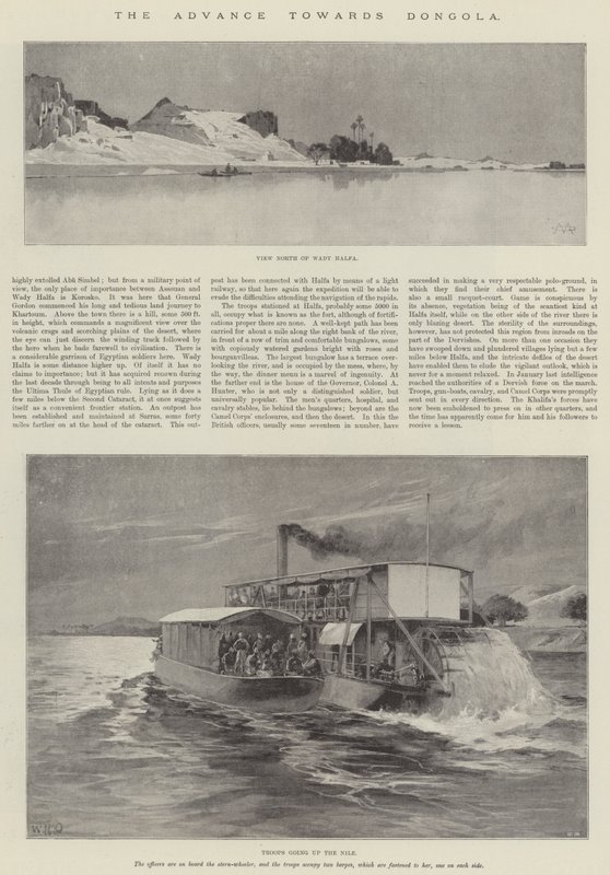El avance hacia Dongola de Charles Auguste Loye