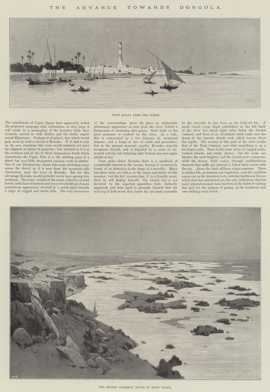El avance hacia Dongola de Charles Auguste Loye