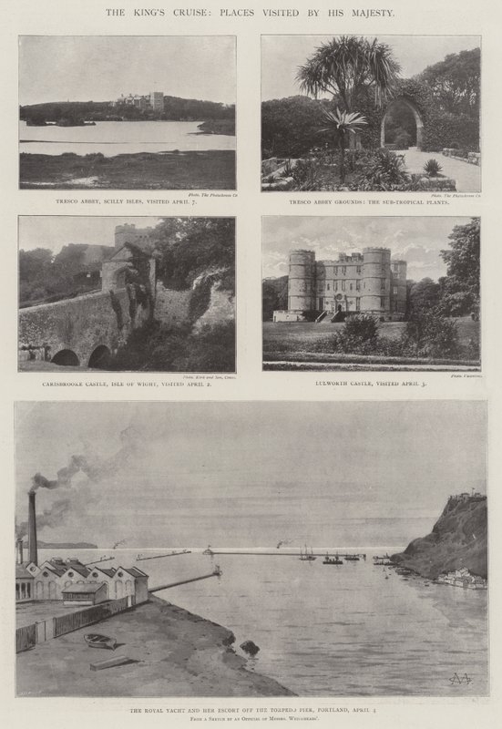 El crucero del rey, lugares visitados por Su Majestad de Charles Auguste Loye