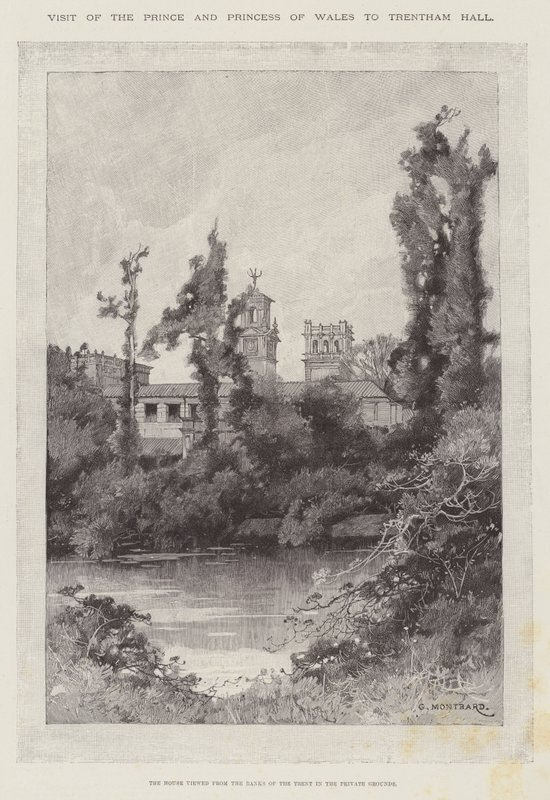 Visita del Príncipe y la Princesa de Gales a Trentham Hall de Charles Auguste Loye