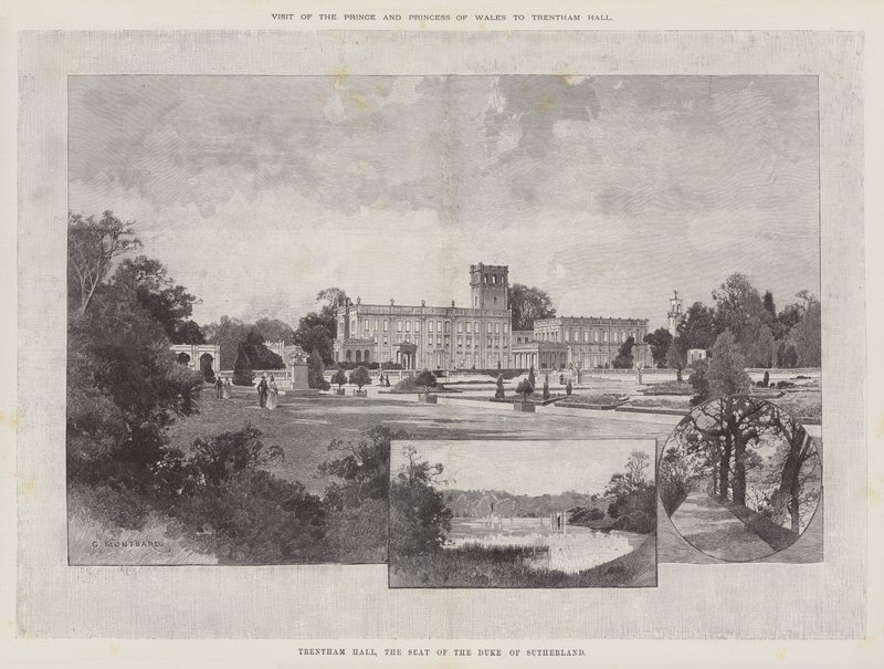 Visita del Príncipe y la Princesa de Gales a Trentham Hall de Charles Auguste Loye