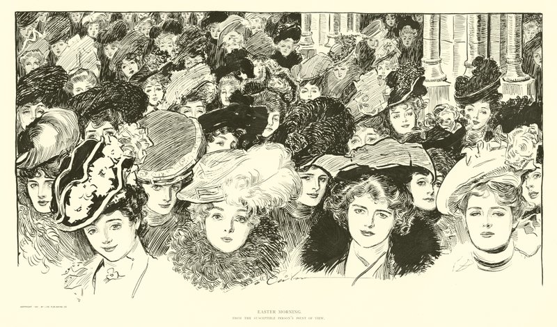 Mañana de Pascua, desde el punto de vista de las personas susceptibles de Charles Dana Gibson