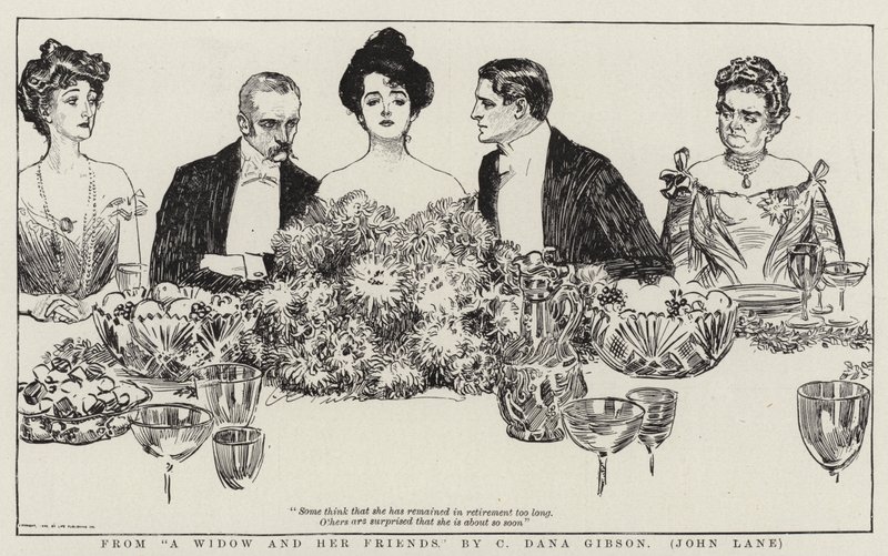 De Una viuda y sus amigos de Charles Dana Gibson