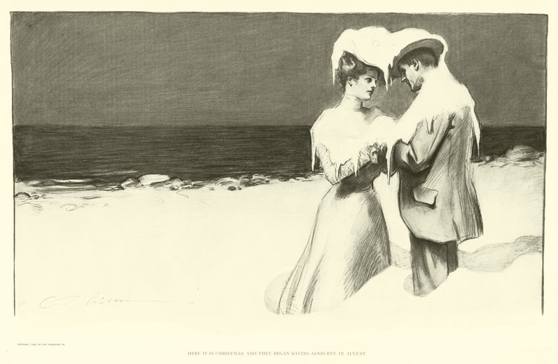 Aquí es Navidad y empezaron a despedirse en agosto de Charles Dana Gibson