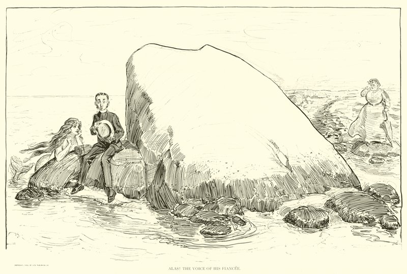 Ilustración para La Escalera Social de Charles Dana Gibson