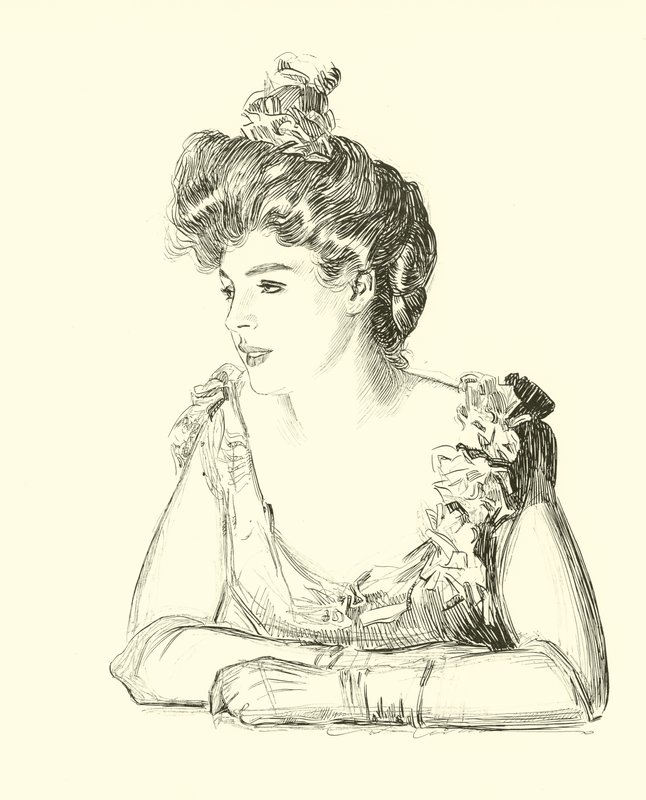 Ilustración para La Escalera Social de Charles Dana Gibson