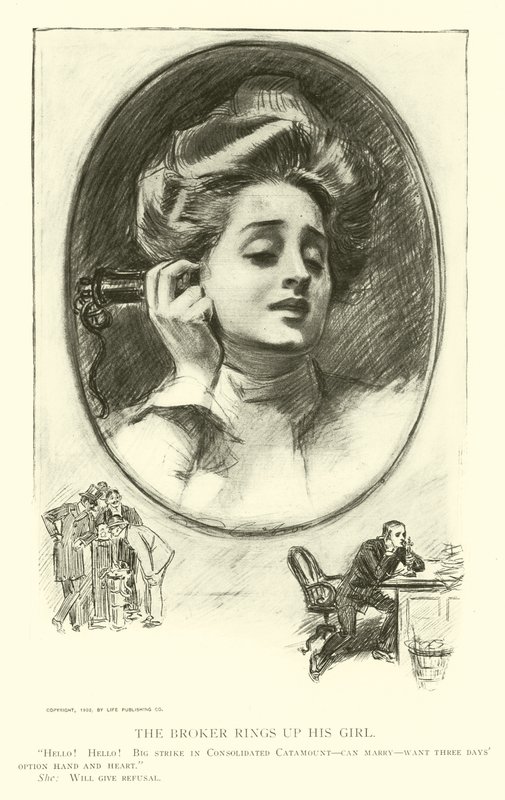 Ilustración para La Escalera Social de Charles Dana Gibson