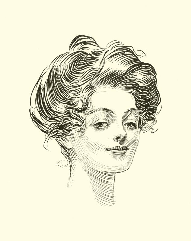 Ilustración para La Escalera Social de Charles Dana Gibson