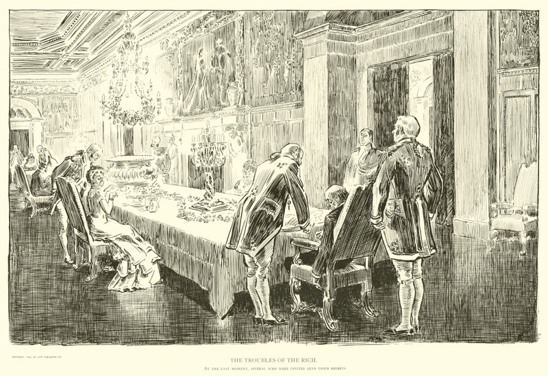 Ilustración para La Escalera Social de Charles Dana Gibson