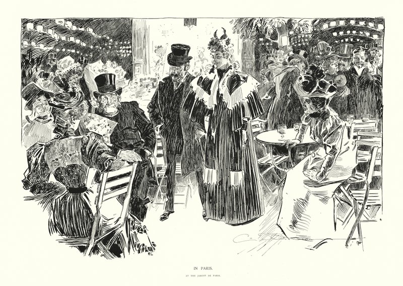En París (litografía) de Charles Dana Gibson