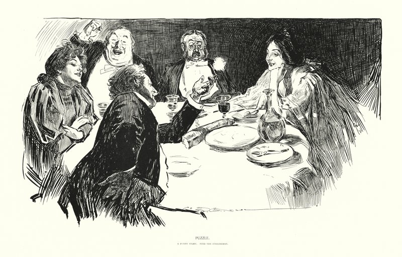 Puzzle (litografía) de Charles Dana Gibson