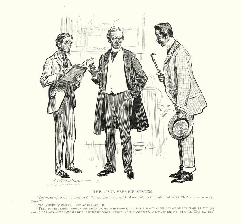 El sistema de la función pública (lito) de Charles Dana Gibson
