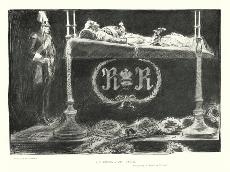La decisión del cielo (litografía) de Charles Dana Gibson