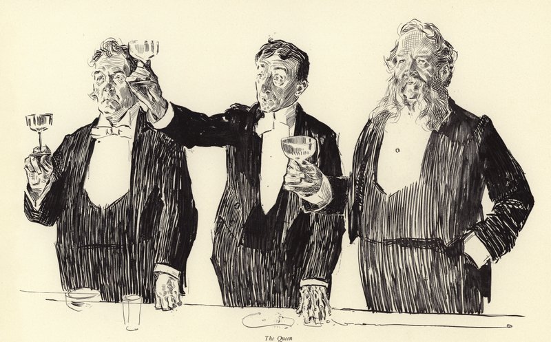 La Reina, El brindis real de Charles Dana Gibson