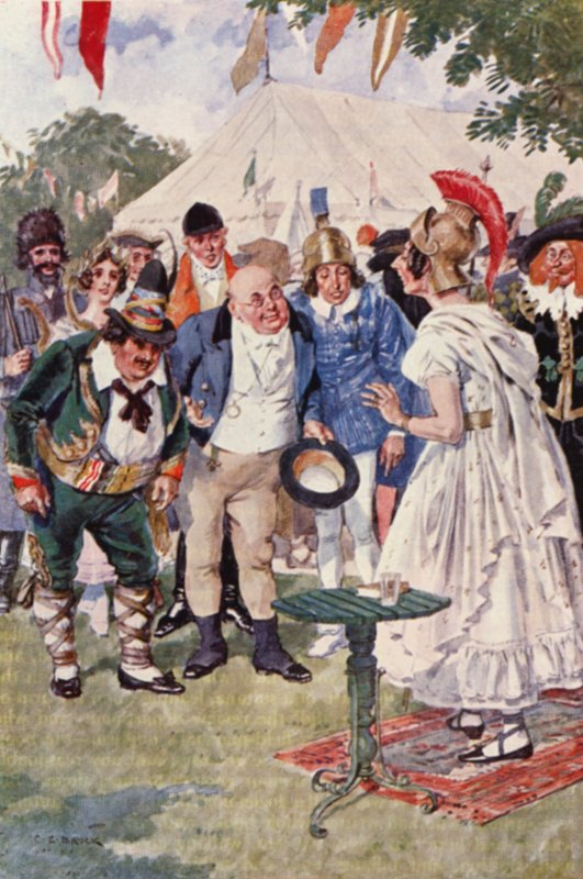 Ilustración para The Pickwick Papers de Charles Dickens (litografía en color) de Charles Edmund (after) Brock