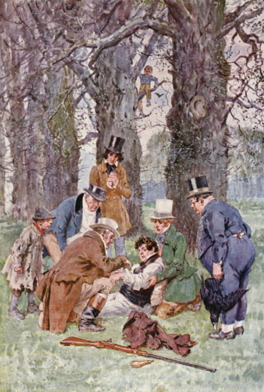 Ilustración para The Pickwick Papers de Charles Dickens (litografía en color) de Charles Edmund (after) Brock