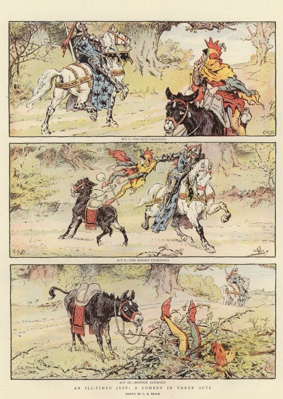 Una comedia en tres actos de Charles Edmund Brock
