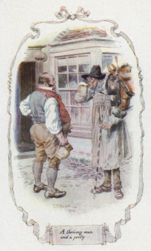 Un hombre próspero y corpulento de Charles Edmund Brock