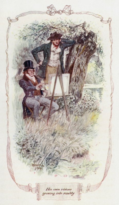 Sus propias visiones convirtiéndose en realidad (litografía en color) de Charles Edmund Brock