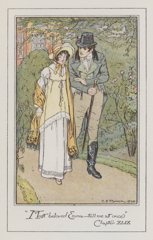 Ilustración para Emma de Jane Austen de Charles Edmund Brock