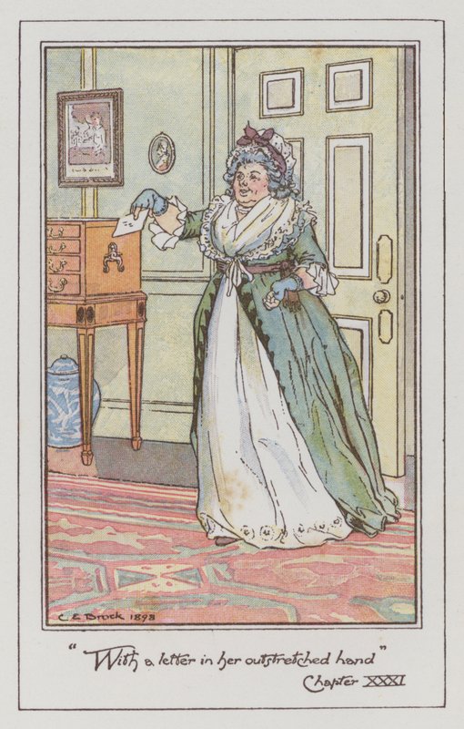 Ilustración para Sentido y Sensibilidad de Jane Austen de Charles Edmund Brock