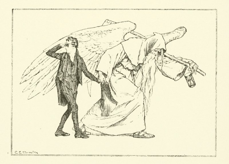Ilustración para Los Ensayos de Elia de Charles Lamb (grabado) de Charles Edmund Brock