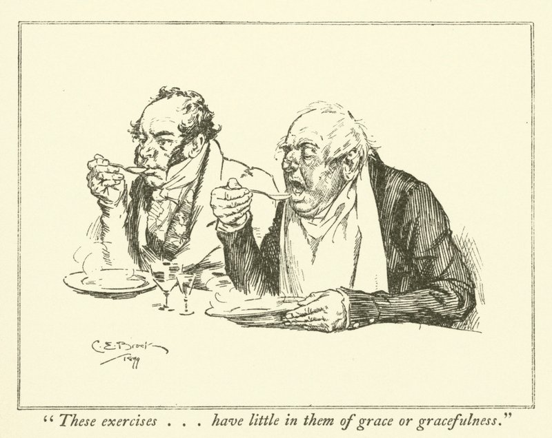 Ilustración para Los Ensayos de Elia de Charles Lamb de Charles Edmund Brock