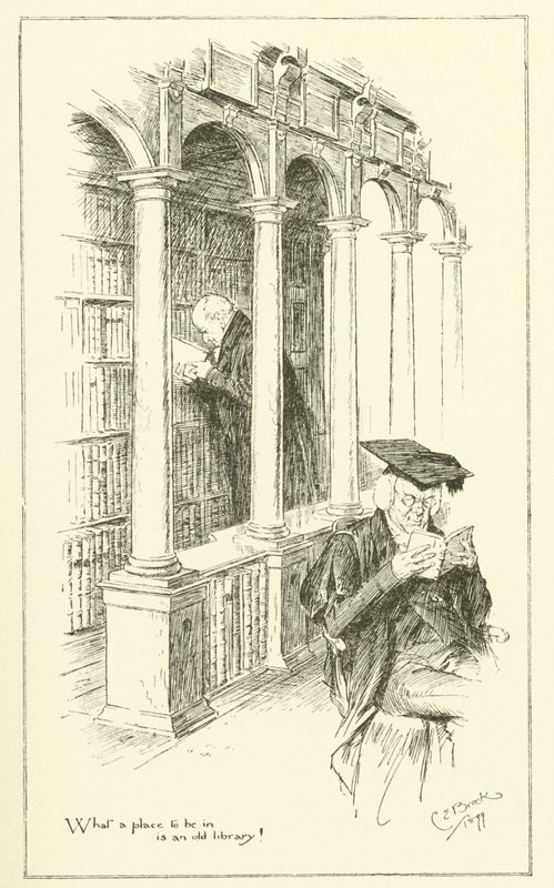 Ilustración para Los Ensayos de Elia de Charles Lamb de Charles Edmund Brock