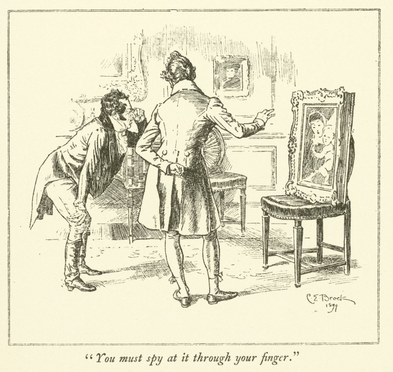 Ilustración para Los ensayos de Elia de Charles Lamb (grabado) de Charles Edmund Brock