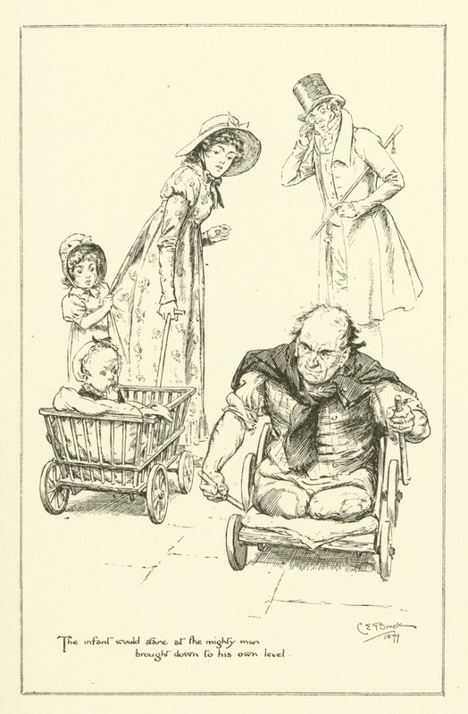 Ilustración para Los ensayos de Elia de Charles Lamb de Charles Edmund Brock