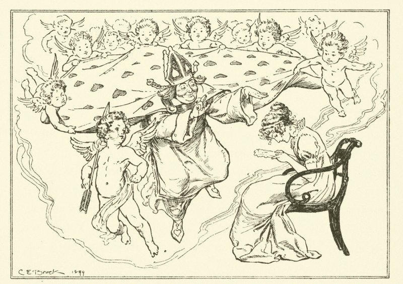 Ilustración para Los Ensayos de Elia de Charles Lamb de Charles Edmund Brock