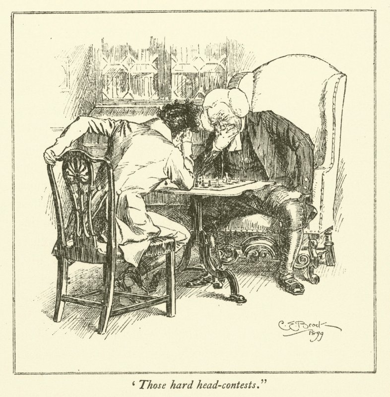 Ilustración para Los ensayos de Elia de Charles Lamb de Charles Edmund Brock