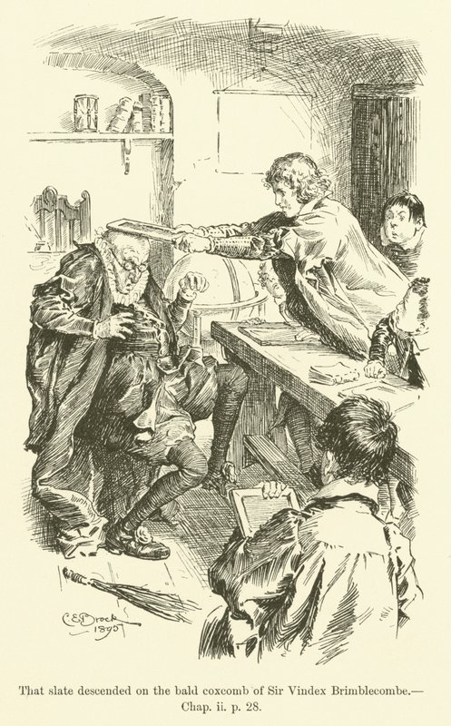Ilustración para Westward Ho! de Charles Kingsley de Charles Edmund Brock