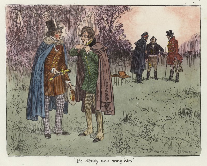 Ilustración para los Papeles de Pickwick de Charles Edmund Brock