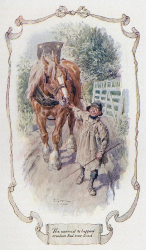 La criatura más alegre y feliz que jamás haya vivido (litografía en color) de Charles Edmund Brock