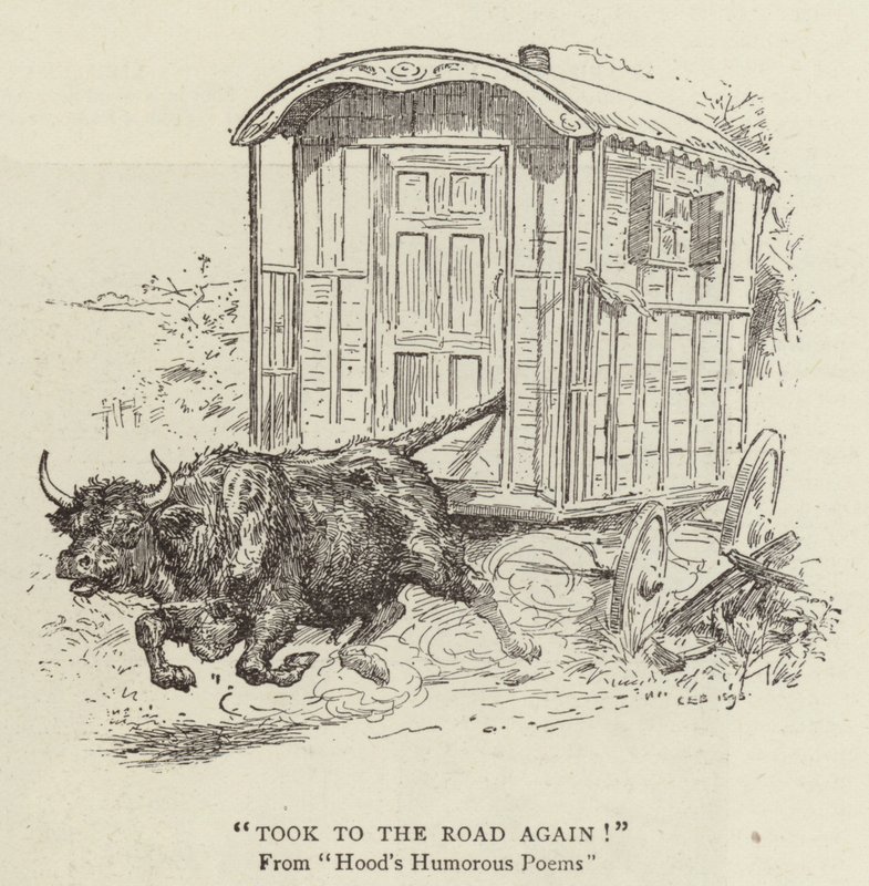Tomó el camino de nuevo!, Poemas humorísticos de Hood de Charles Edmund Brock