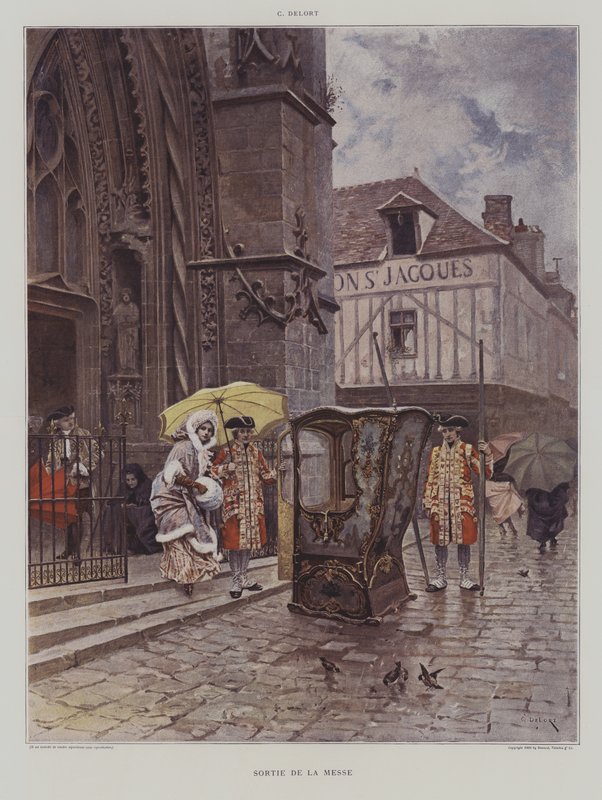 Salida de misa de Charles Edouard Delort