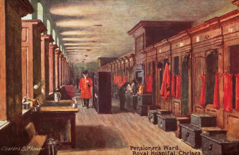 Sala de Pensionistas, Hospital Real, Chelsea de Charles Edwin Flower